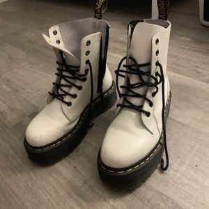 Barely Worn White Jadon Doc Marten's